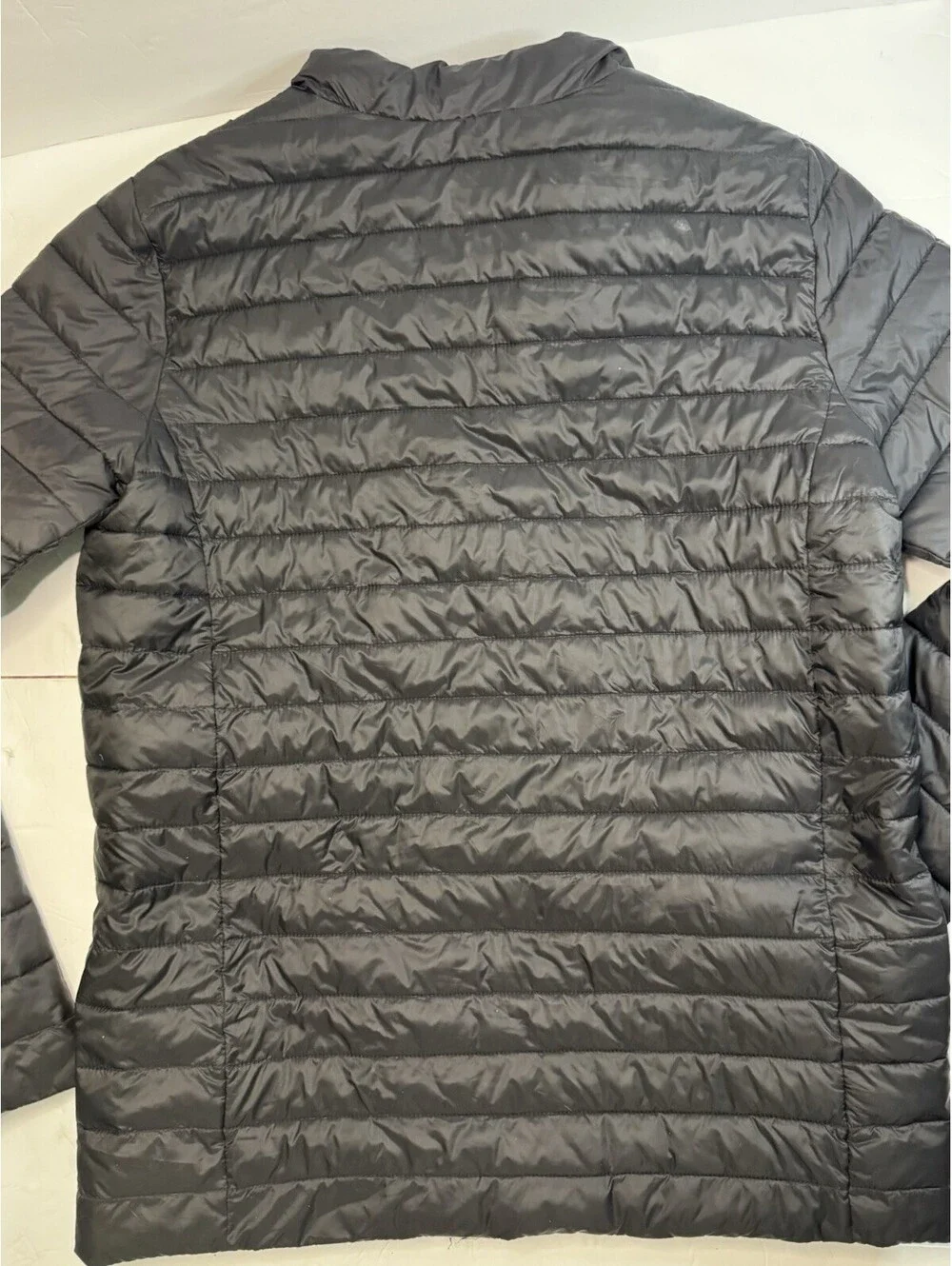 Lands End Kids Black Quilted Puffer Jacket Youth XXL 18H-20H Primaloft Insulated